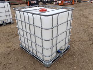 Schutz 1000L Liquid Storage Tank, Steam Cleaned, Non-T.D.G. Chemical.  (WF)