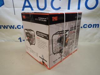 Unused TMG Industrial Model TMG-80TWP 3 In. Semi-Trash Water Pump w/ 7.0hp Gas Engine. SN 2209280515