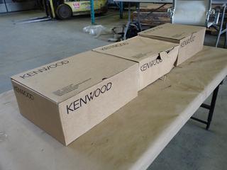 (3) Kenwood Model TK-8102H UHF FM 2-Way Raios (C-2)