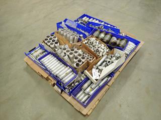 Qty Of Alcan Conduit Fittings c/w Storage Bins