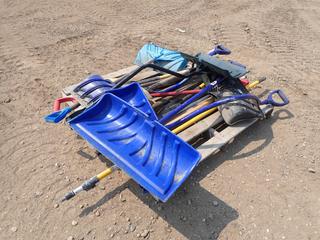 Qty of Assorted Snow, Spade And Square Top Shovels 