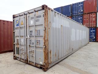 2005 40 Ft. Storage Container. SN CBHU995940 *Note: Located Offsite @ 20412 118A Ave NW Winterburn, For More Info Contact Shazeeda @ 780-721-4178*