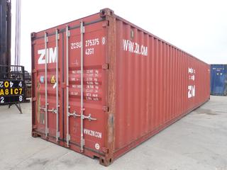 2007 40 Ft. Storage Container. SN ZCSU2753750 *Note: Located Offsite @ 20412 118A Ave NW Winterburn, For More Info Contact Shazeeda @ 780-721-4178*