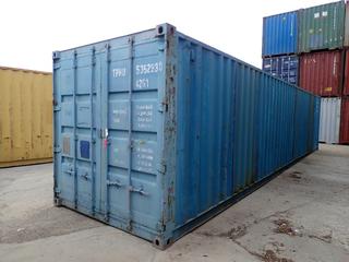 2005 40 Ft. Storage Container. SN TPHU5352930 *Note: Located Offsite @ 20412 118A Ave NW Winterburn, For More Info Contact Shazeeda @ 780-721-4178*