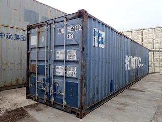 40 Ft. Storage Container. SN KMTU8055610  *Note: Located Offsite @ 20412 118A Ave NW Winterburn, For More Info Contact Shazeeda @ 780-721-4178*