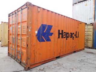 2007 20 Ft. Storage Container. SN HLXU3324520 *Note: Located Offsite @ 20412 118A Ave NW Winterburn, For More Info Contact Shazeeda @ 780-721-4178*