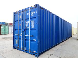 2020 40 Ft. 9ft 6in High Cube One Way Storage Container. SN SKIU9030847 *Note: Located Offsite @ 20412 118A Ave NW Winterburn, For More Info Contact Shazeeda @ 780-721-4178* *PL#1018*