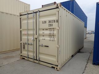 2021 20 Ft. One Way Storage Container. SN SJCU2012766 *Note: Located Offsite @ 20412 118A Ave NW Winterburn, For More Info Contact Shazeeda @ 780-721-4178* *PL#1019*