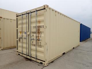 2021 20 Ft. One Way Storage Container. SN CICU2420539 *Note: Located Offsite @ 20412 118A Ave NW Winterburn, For More Info Contact Shazeeda @ 780-721-4178* *PL#1021*