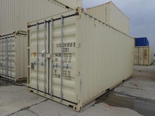 2021 20 Ft. One Way Storage Container. SN CICU2419100 *Note: Located Offsite @ 20412 118A Ave NW Winterburn, For More Info Contact Shazeeda @ 780-721-4178* *PL#1023*