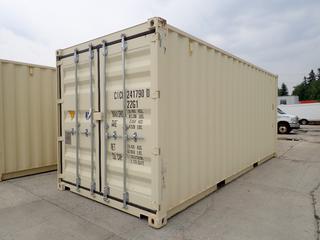 2021 20 Ft. One Way Storage Container. SN CICU2417900 *Note: Located Offsite @ 20412 118A Ave NW Winterburn, For More Info Contact Shazeeda @ 780-721-4178* *PL#1024*