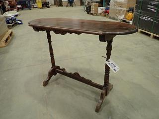 Antique Entry Way Table, 42 In. x 16 In. x 29 In.  (D-Wall)