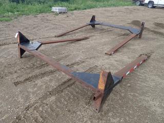 (2) 102 In. X 102 In. Flat Deck Trailer Pocket Mount Log/Pole Bunks