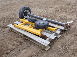 42 In.(L) Axle w/ Tire And Rim c/w (2) Tires And Axle