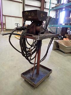 Acklands AK-Matic Model AKS-52E 50/60Hz 115V Wire Feeder c/w Cable And Portable Stand. SN JG005441 *Note: Working Condition Unknown*  (Z)