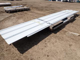 Qty Of Used Assorted Length Metal Roofing, 39 In. Wide 