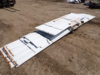 Qty Of Used Assorted Length Metal Roofing, 39 In. Wide 