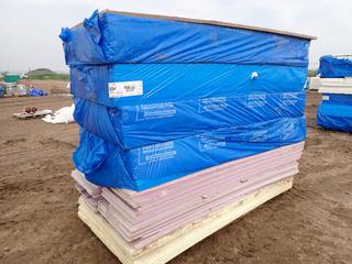 Qty Of Styrofoam Insulation 1 In. X 24 In. X 8 Ft. And Polystyrene Foam Insulation, 2 In. X 4 Ft. x 8 Ft.