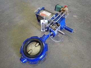 Morin Model 79B-015U-5080 Pneumatic/Hydraulic Rotary Actuator w/ 160 Max PSI  (O-4-2)