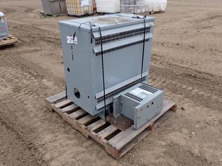 Delta Model Dry Type Transformer, 112.5Kva, 3-Phase, 60Hz, 600PRI c/w Dry type Transformer, 3ANN KVA, Single Phase, 60Hz, 480PPI