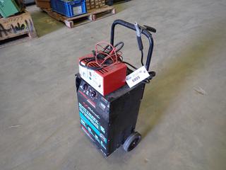 Schumacher Model SF.4022 Battery Charger, 120V AC, 60Hz, 3/4.5/9A Continous c/w Motomaster Battery Charger, 115V, 60Hz, 1.8A,   (P-1-3)