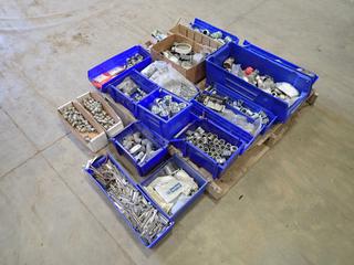 Qty Of Outlet Boxes, Conduit Fittings, Nuts, Bolts And Assorted Supplies