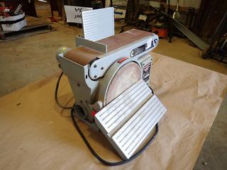 Model 55-3550-2 120V 6A Belt And Disc Sander w/ 8 In. Disc And  SN B9537  (D-1)