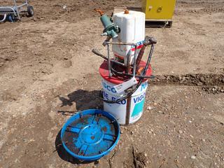 Lincoln Pneumatic Grease Pump c/w Drum Cart