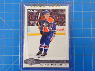 2015 OPC, Connor McDavid Glossy Rookie Hockey Card, A-1