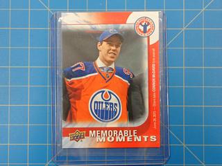 2015 UpperDeck, Connor McDavid Memorable <omment #16 Rookie Card