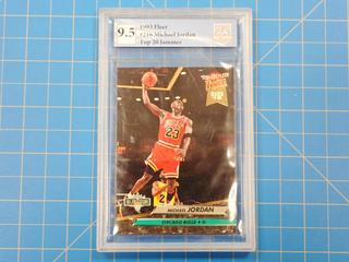 1993 Fleer #216, Michael Jordan, "Top 20 Jammer" Card Rated 9.5