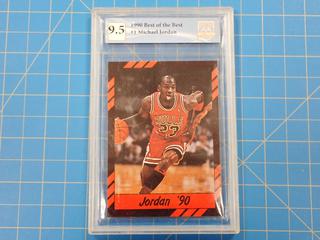 1990 "Best of the Best" #1 Michael Jordan Card, Rated 9.5