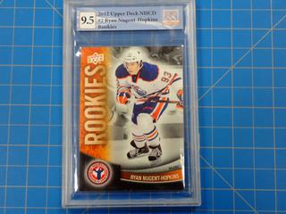 2012 Upper Deck NHCD, #2 Ryan Nugent-Hopkins, "Rookies" Card, Rated 9.5