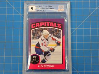 2014-15, O-Pee-Chee, #ST-10 Alex Ovechkin, OPC Sticker Card, Rated 9