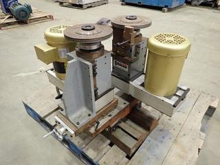 Custom Made Metal Grinder c/w (2) Baldor Motors, 1Hp, 230/460V, 3-Phase  (Z)