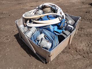 Qty Of Assorted Discharge Hose c/w Assorted Fittings And Submersible Pump 