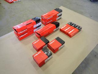 Qty of Assorted Hilti .27 Cal DX Cartridges, S-SlC02 Sidelap Screws and X-U 32 P8 Steel/Concrete Nails (F-1)