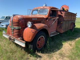 Dodge Fire Truck, Model: WJA-58, 16309 Miles, Engine Seized, S/N: 81851677 **Loadout By Appointment, Item Located Offsite Near Viking, Contact Chris For More Info 587-340-9961**