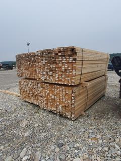 (4) Lifts of 2 x 4 x 96 in No2 S-P-F Lumber C/w 294 Pieces Per Lift. Pick Up Address 24418 B East River Road, Hinton AB Call John 780-817-5687 For Appointment