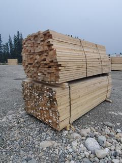 (2) Lifts of 2 x 4 x 96 in No2 S-P-F Lumber C/w Top 276 Pieces, Bottom 294 pieces. Pick Up Address 24418 B East River Road, Hinton AB Call John 780-817-5687 For Appointment