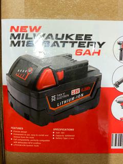 (6) Unused Milwaukee M18 Battery Replacement 6AH **Located Offsite At 15222 135 Ave, Edmonton Call Chris For More Information 587-340-9961**