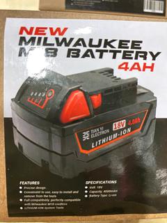 (6) Unused Milwaukee M18 Battery Replacement 4AH **Located Offsite At 15222 135 Ave, Edmonton Call Chris For More Information 587-340-9961**