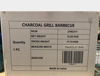 Unused Charcoal Barbecue Grill, Model: 21RG111 **Located Offsite At 15222 135 Ave, Edmonton Call Chris For More Information 587-340-9961**