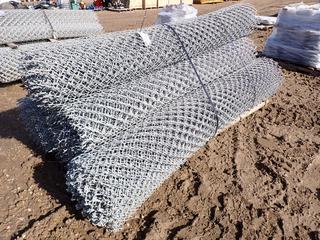 Approx. 100 Ft. Of 2 In. X 7 Ft.(H) Galvanized Chain Link, 6 Gauge