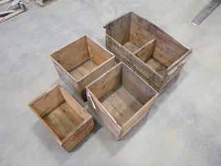 Qty Of Antique Boxes  (E-2)