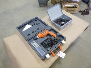 Ridgid 120V 3/8 In. Drill c/w Jobmate 120V Jigsaw  (E-2)