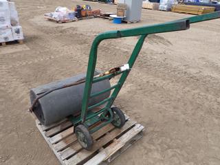 Lawn Roller And Hand Truck *Note: Cracks On Lawn Roller Front Frame*