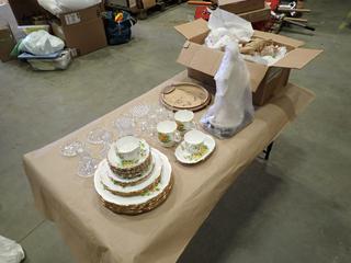 Qty Of Assorted Antique Dishes And Misc Supplies(M-2-2)