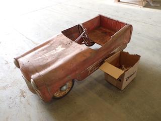 Vintage Thistle Turbojet Pedal Car c/w  Qty Of 1960-2000 Pennies (K-2-1)