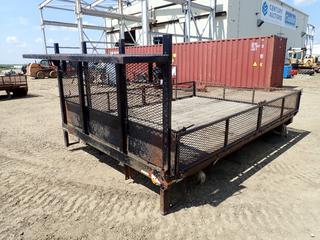 Ventures Manufacturing Inc. 12 Ft. X 104 In. X 39 In. Truck Deck w/ Side Rails. SN 130858301